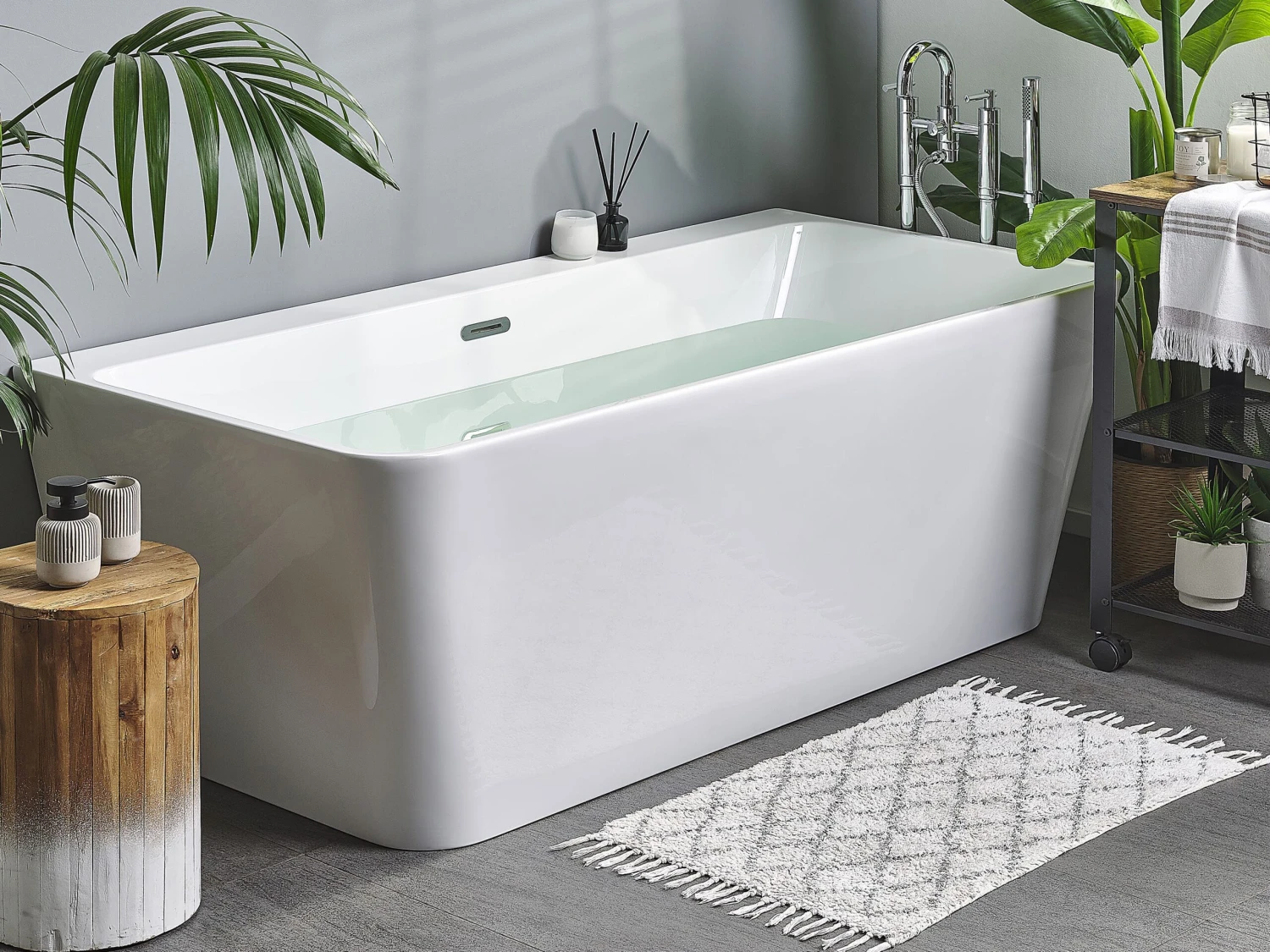 Bath 1700 X 800 Mm White HASSEL - Image 2