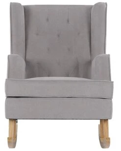 Fabric Rocking Chair Light Grey TRONDHEIM II -Cheap Furniture Store undef src sa picid 775778 type whitesh image