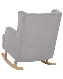 Fabric Rocking Chair Light Grey TRONDHEIM II -Cheap Furniture Store undef src sa picid 775779 type whitesh image
