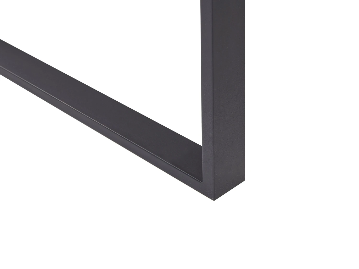 Dining Table 160 X 80 Cm Dark Wood With Black BERLIN - Image 6