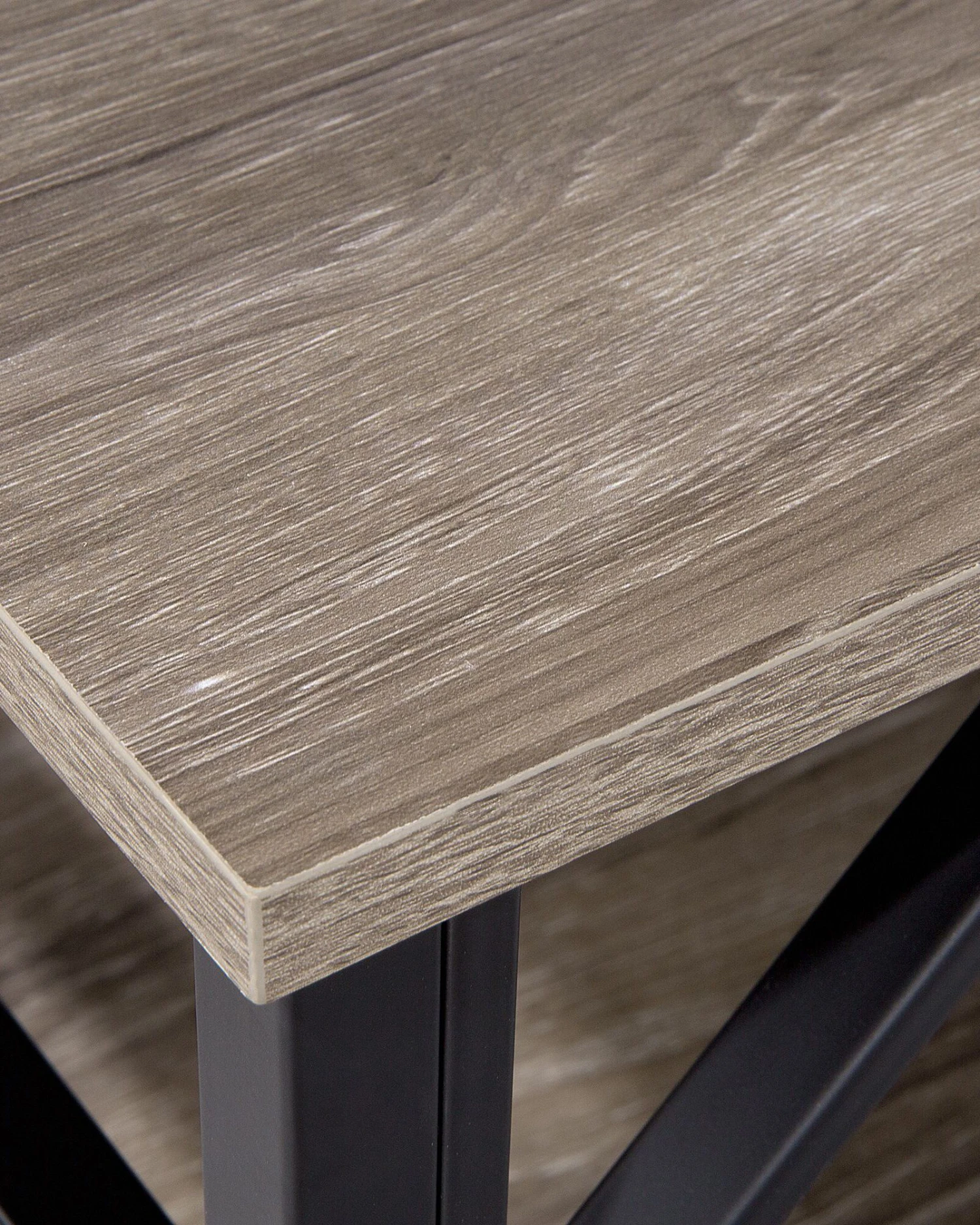 3 Tier Bookshelf Taupe KEENE - Image 10