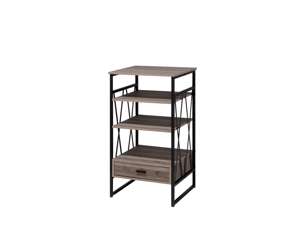 3 Tier Bookshelf Taupe KEENE - Image 5