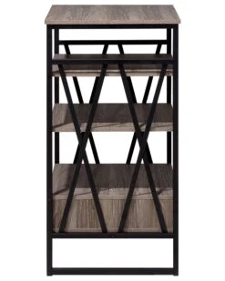 3 Tier Bookshelf Taupe KEENE -Cheap Furniture Store undef src sa picid 776555 type whitesh image