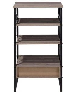 3 Tier Bookshelf Taupe KEENE -Cheap Furniture Store undef src sa picid 776556 type whitesh image