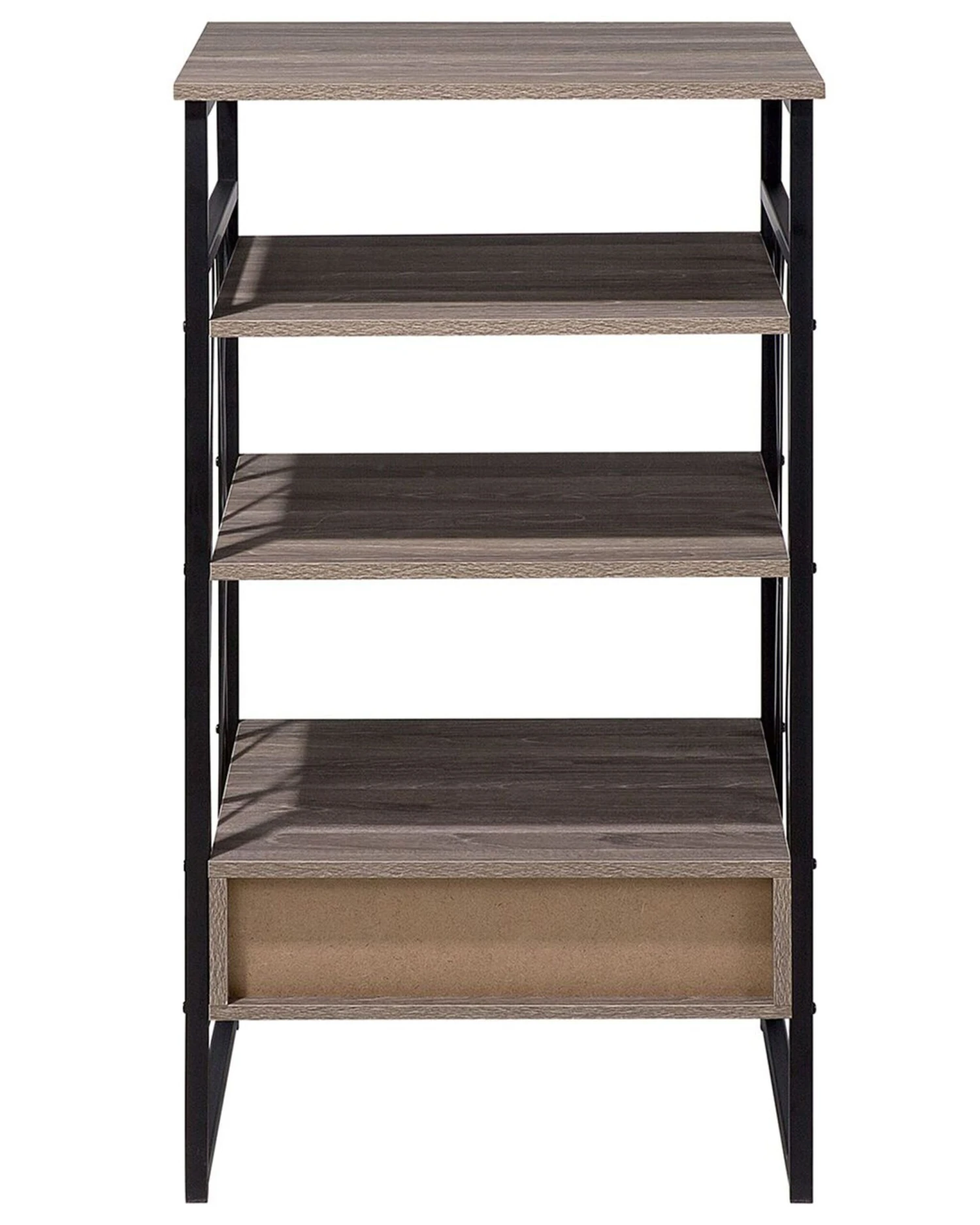 3 Tier Bookshelf Taupe KEENE - Image 8