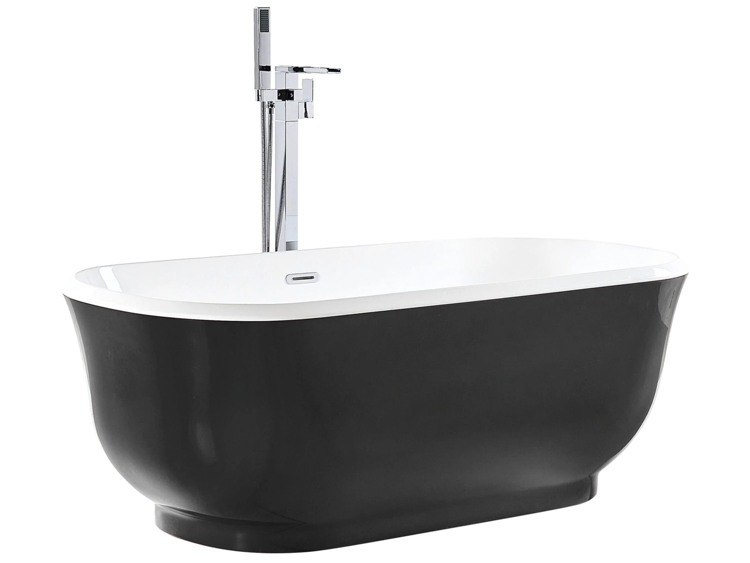 Freestanding Bath 1700 X 770 Cm Black TESORO - Image 5