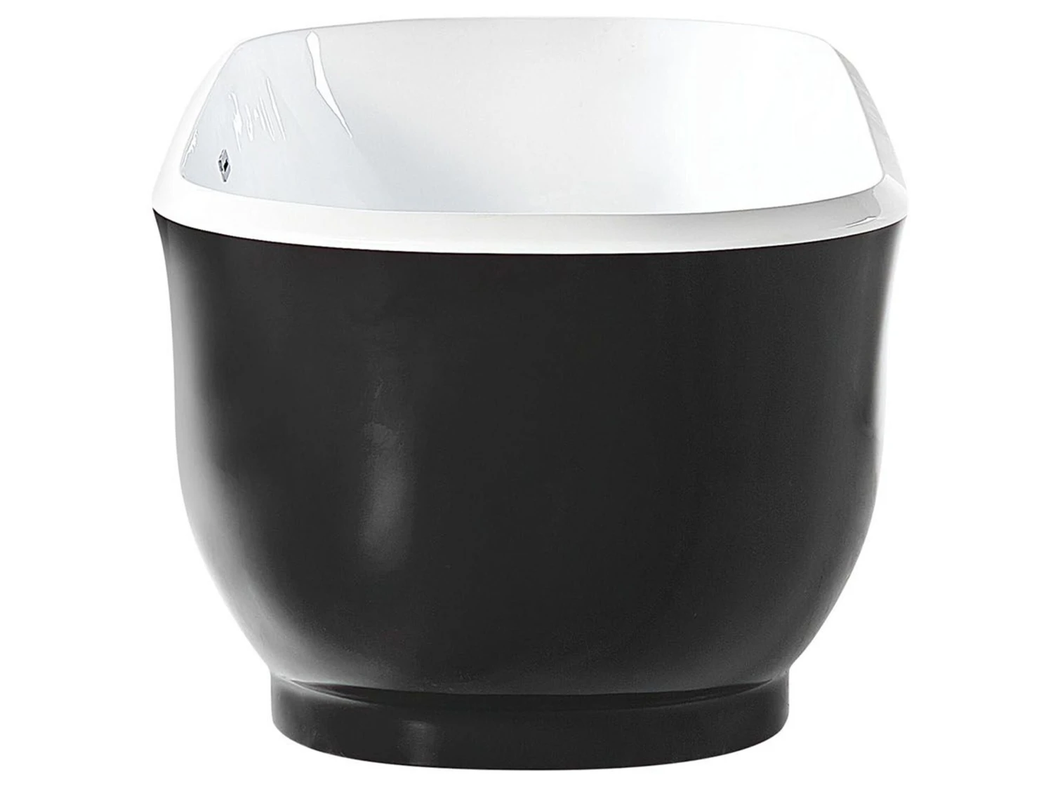 Freestanding Bath 1700 X 770 Cm Black TESORO - Image 6