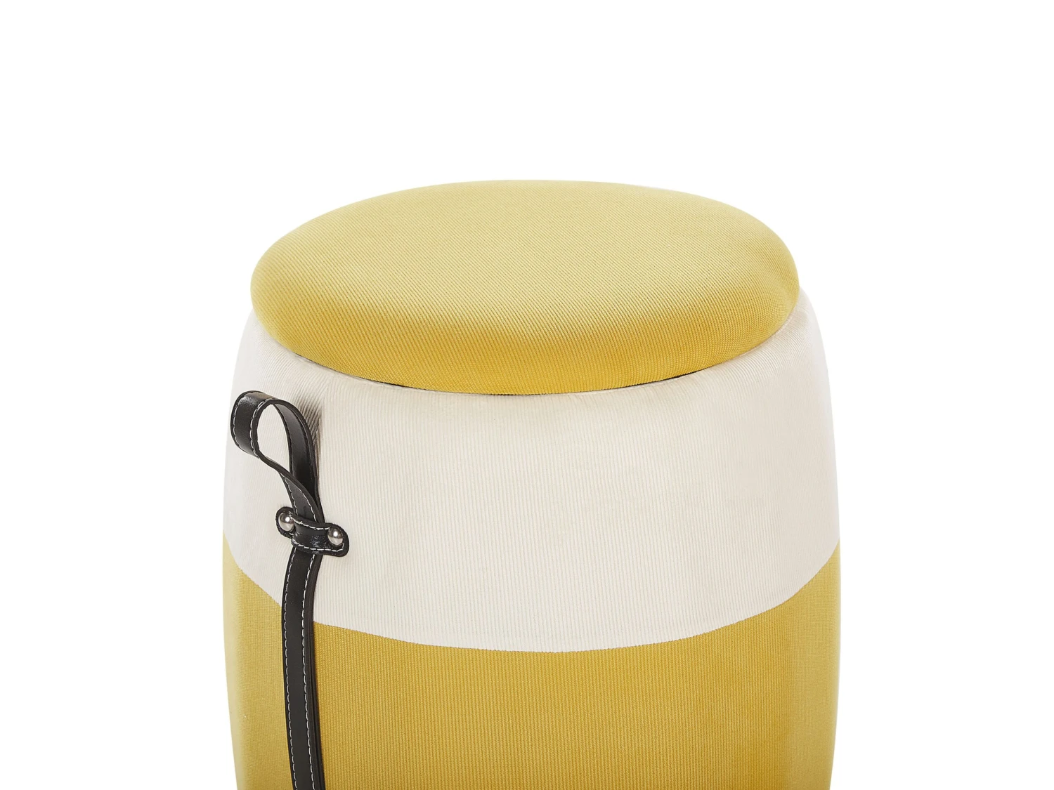 Kids Pouffe With Storage Yellow RUBY 5 Kids Pouffe With Storage Yellow RUBY - Image 3