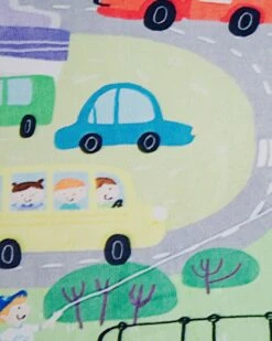 Kids Rug City Print 80 X 150 Cm Green KEMER -Cheap Furniture Store undef src sa picid 779893 type whitesh image