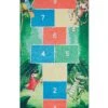 Kids Rug Hopscotch Print 80 X 150 Cm Green BABADAG -Cheap Furniture Store undef src sa picid 779904 type whitesh image