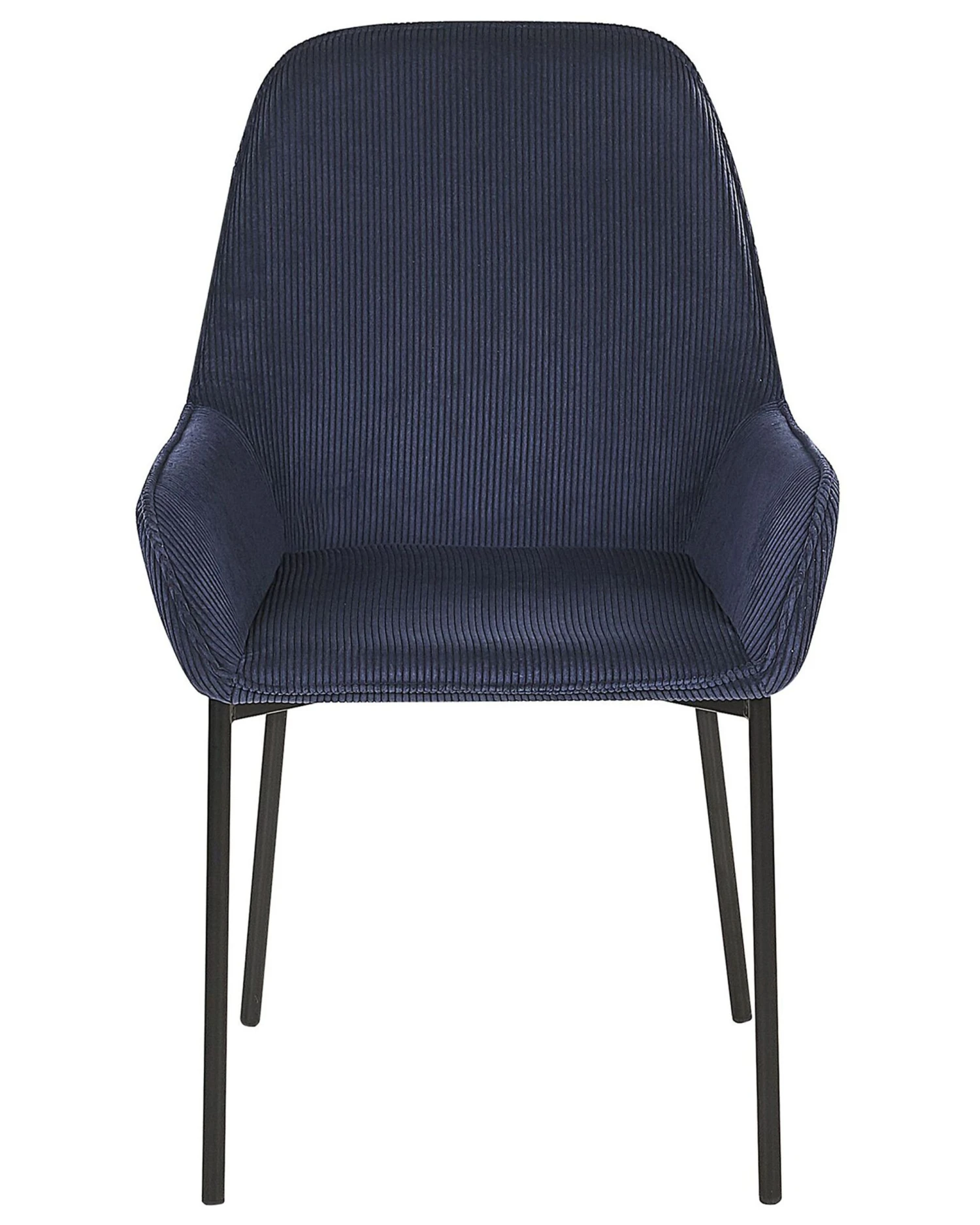 Set Of 2 Jumbo Cord Dining Chairs Blue LOVERNA - Image 4