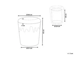 Kids Pouffe With Storage Beige And Pink MOUSEE -Cheap Furniture Store undef src sa picid 780094 type whitesh image