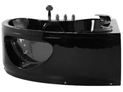 Whirlpool Corner Bath With LED Black TOCOA Various Sizes -Cheap Furniture Store undef src sa picid 780816 type whitesh image