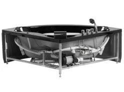 Whirlpool Corner Bath With LED Black TOCOA Various Sizes -Cheap Furniture Store undef src sa picid 780817 type whitesh image