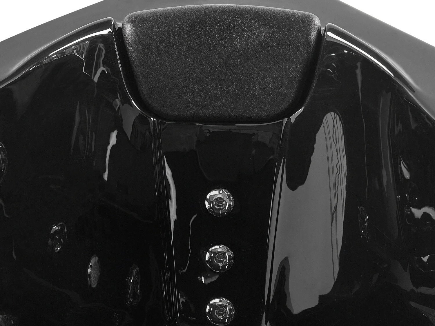 Whirlpool Corner Bath With LED Black TOCOA Various Sizes - Image 8