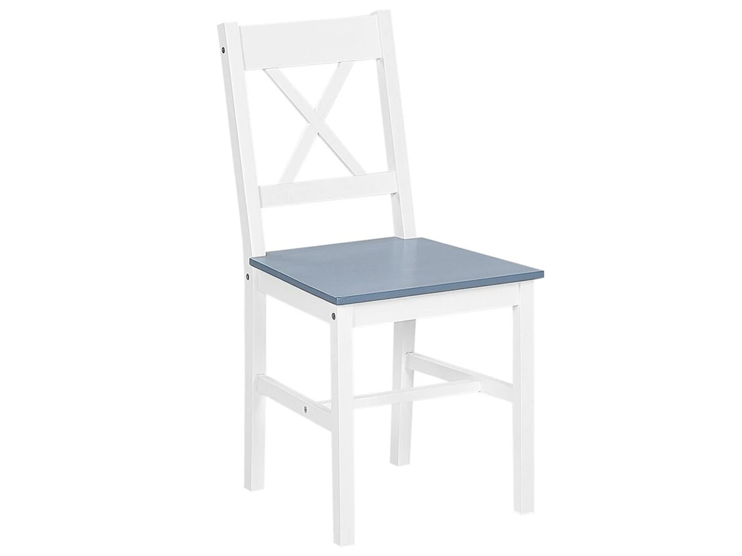 Wooden Dining Set White MOANA - Image 4