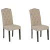 Set Of 2 Fabric Dining Chairs Beige SHIRLEY -Cheap Furniture Store undef src sa picid 781787 type whitesh image
