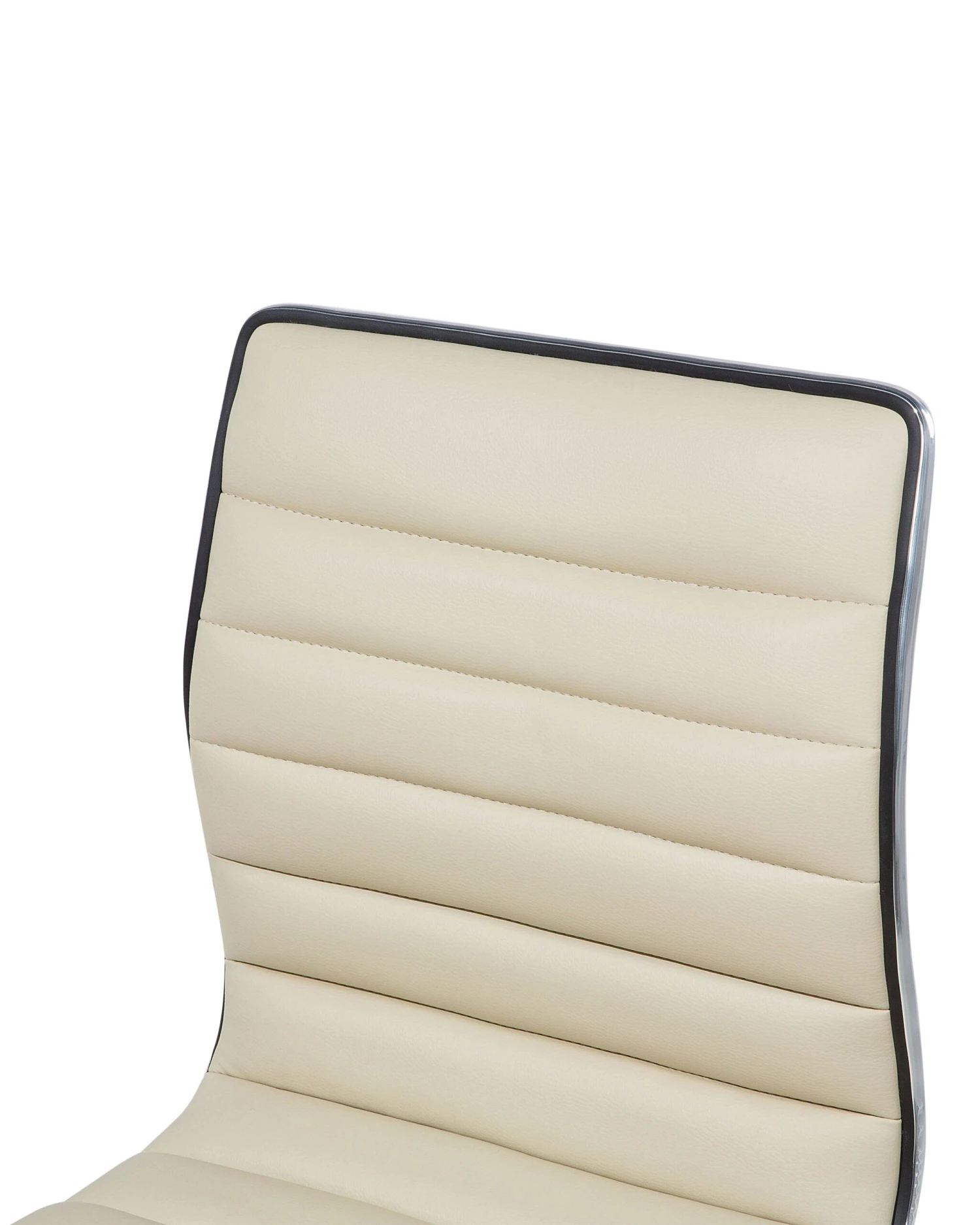 Set Of 2 Faux Leather Bar Stools Beige LUCERNE 10 Set Of 2 Faux Leather Bar Stools Beige LUCERNE - Image 8