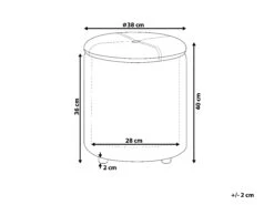 Faux Leather Storage Pouffe Black MARYLAND -Cheap Furniture Store undef src sa picid 782108 type whitesh image