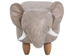 Faux Leather Storage Animal Stool Grey JUMBO -Cheap Furniture Store undef src sa picid 783589 type whitesh image