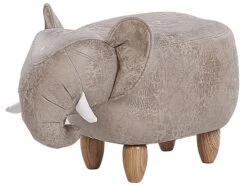 Faux Leather Storage Animal Stool Grey JUMBO -Cheap Furniture Store undef src sa picid 783590 type whitesh image
