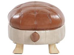 Faux Leather Animal Stool Brown TURTLE -Cheap Furniture Store undef src sa picid 783651 type whitesh image