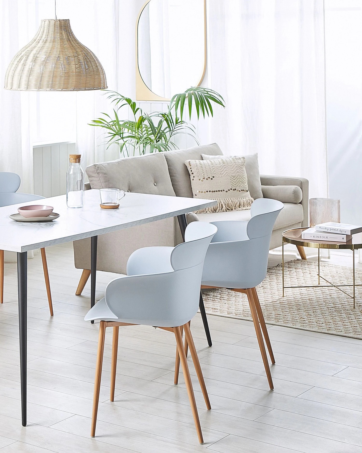 Set Of 2 Dining Chairs Grey SUMKLEY - Image 2