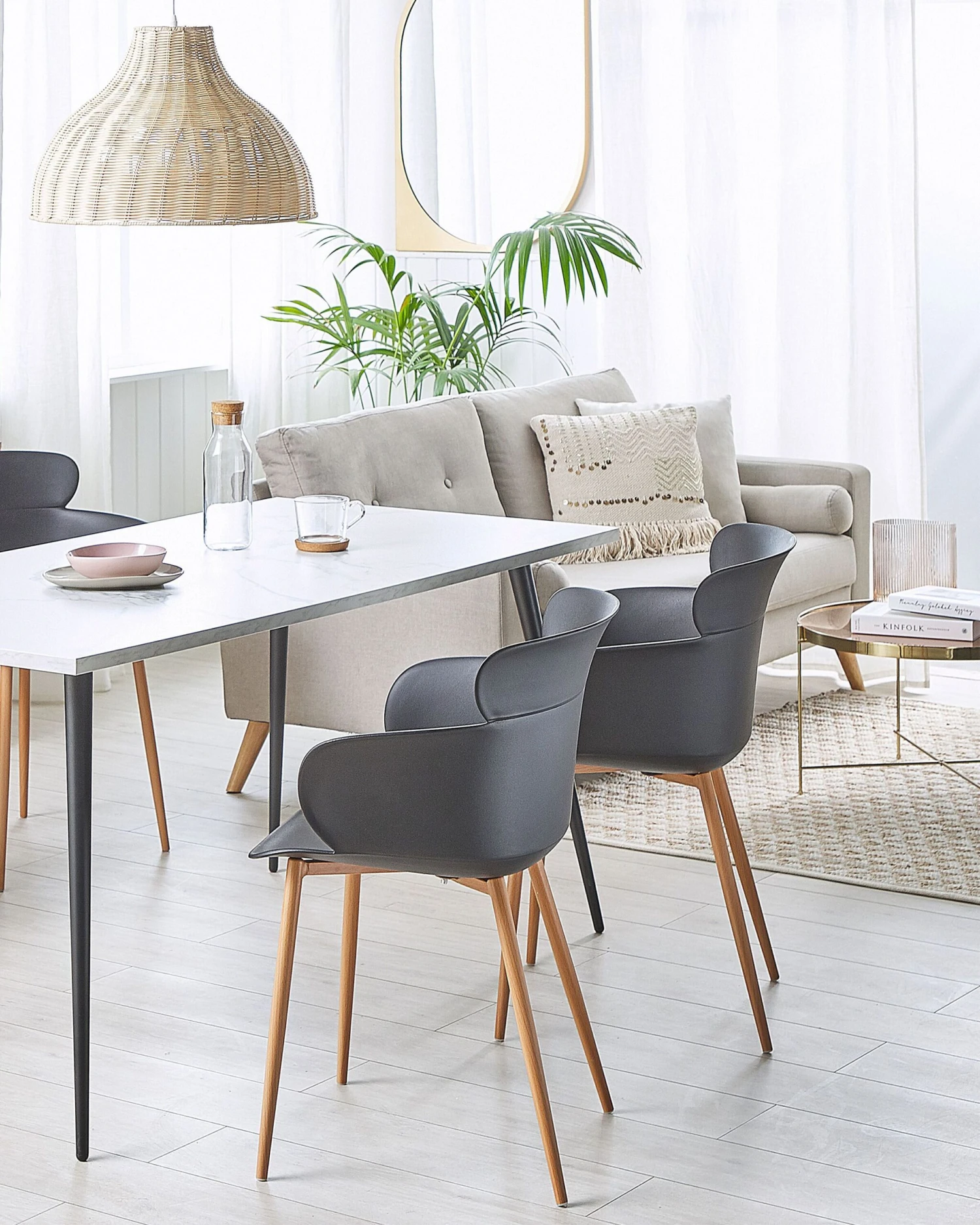 Set Of 2 Dining Chairs Black SUMKLEY - Image 2