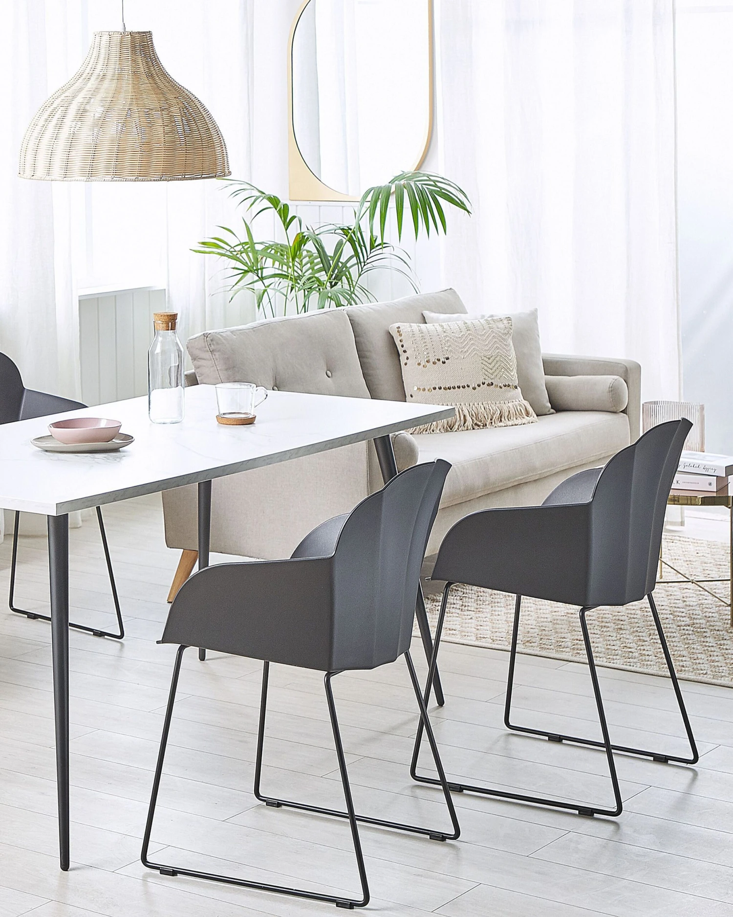 Set Of 2 Dining Chairs Black SYLVA - Image 2