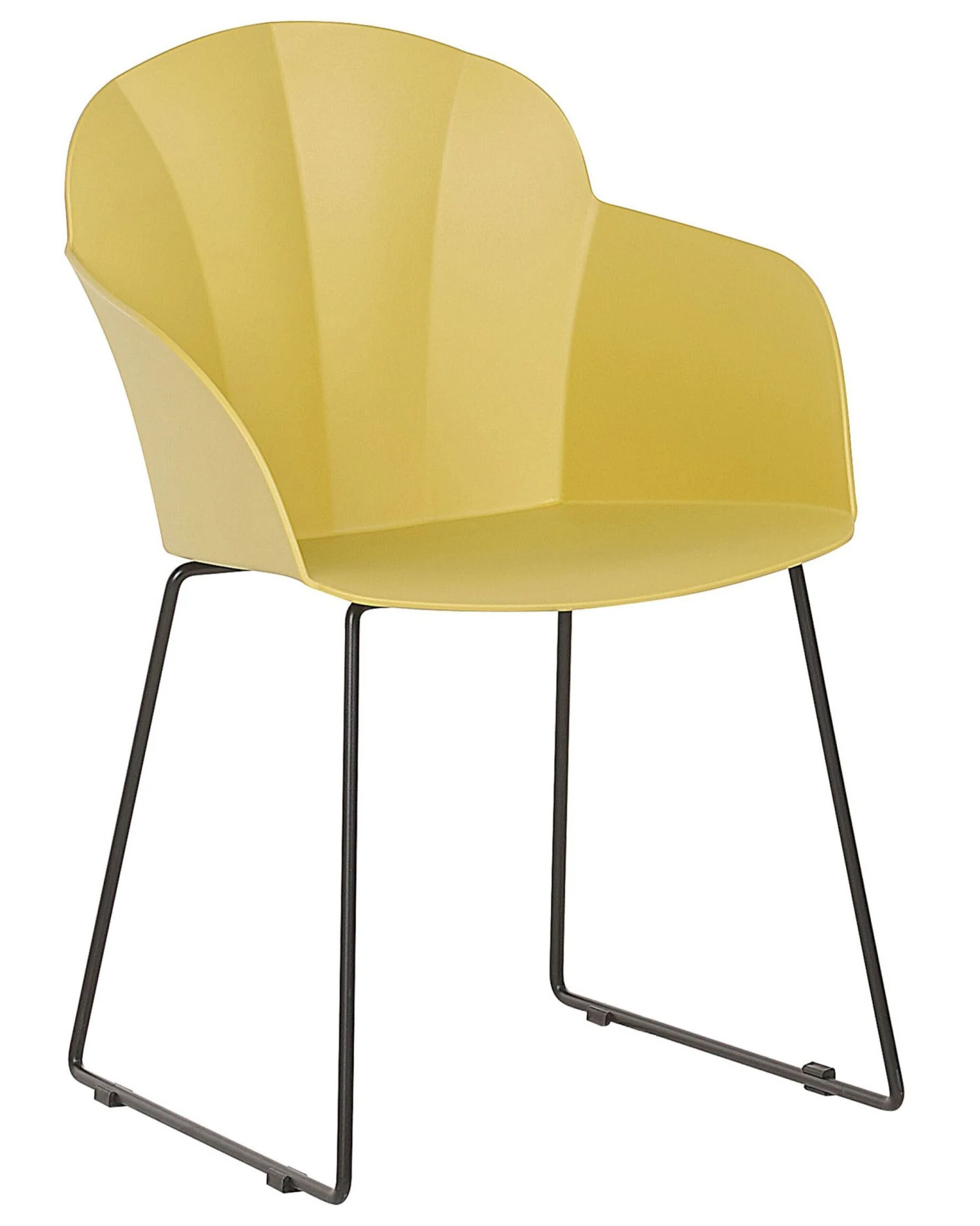 Set Of 2 Dining Chairs Yellow SYLVA - Image 3