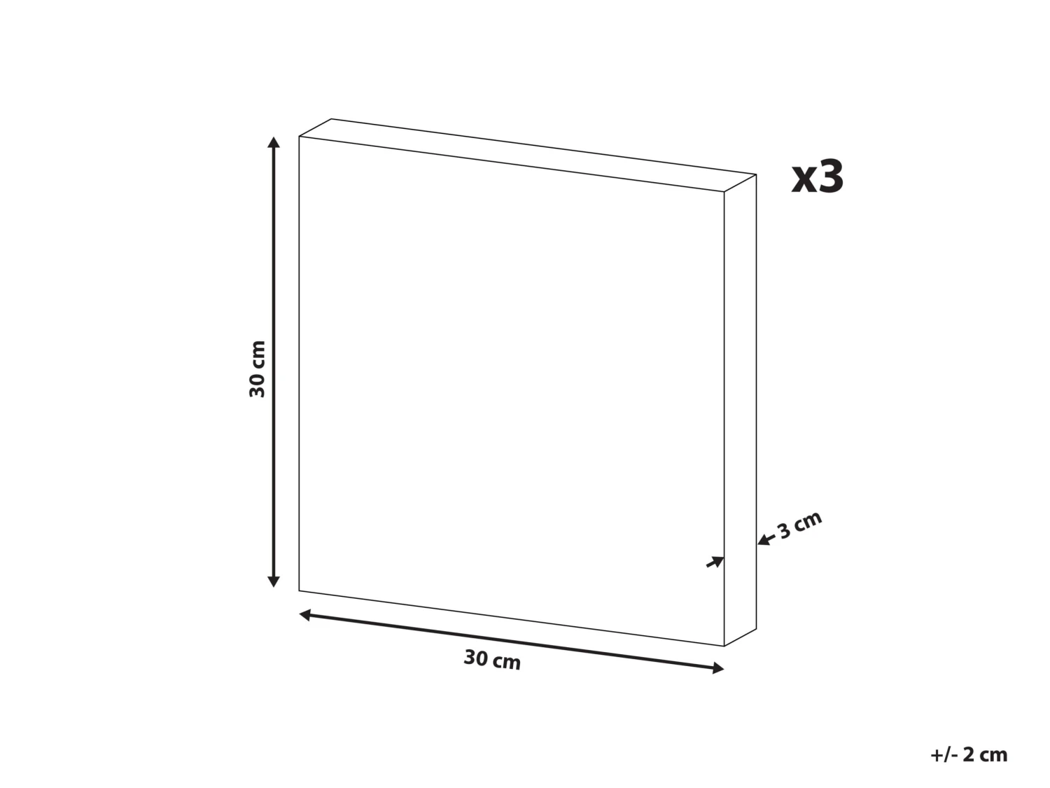 Set Of 3 Aircrafts Canvas Art Prints 30 X 30 Cm Multicolour DOBO - Image 10