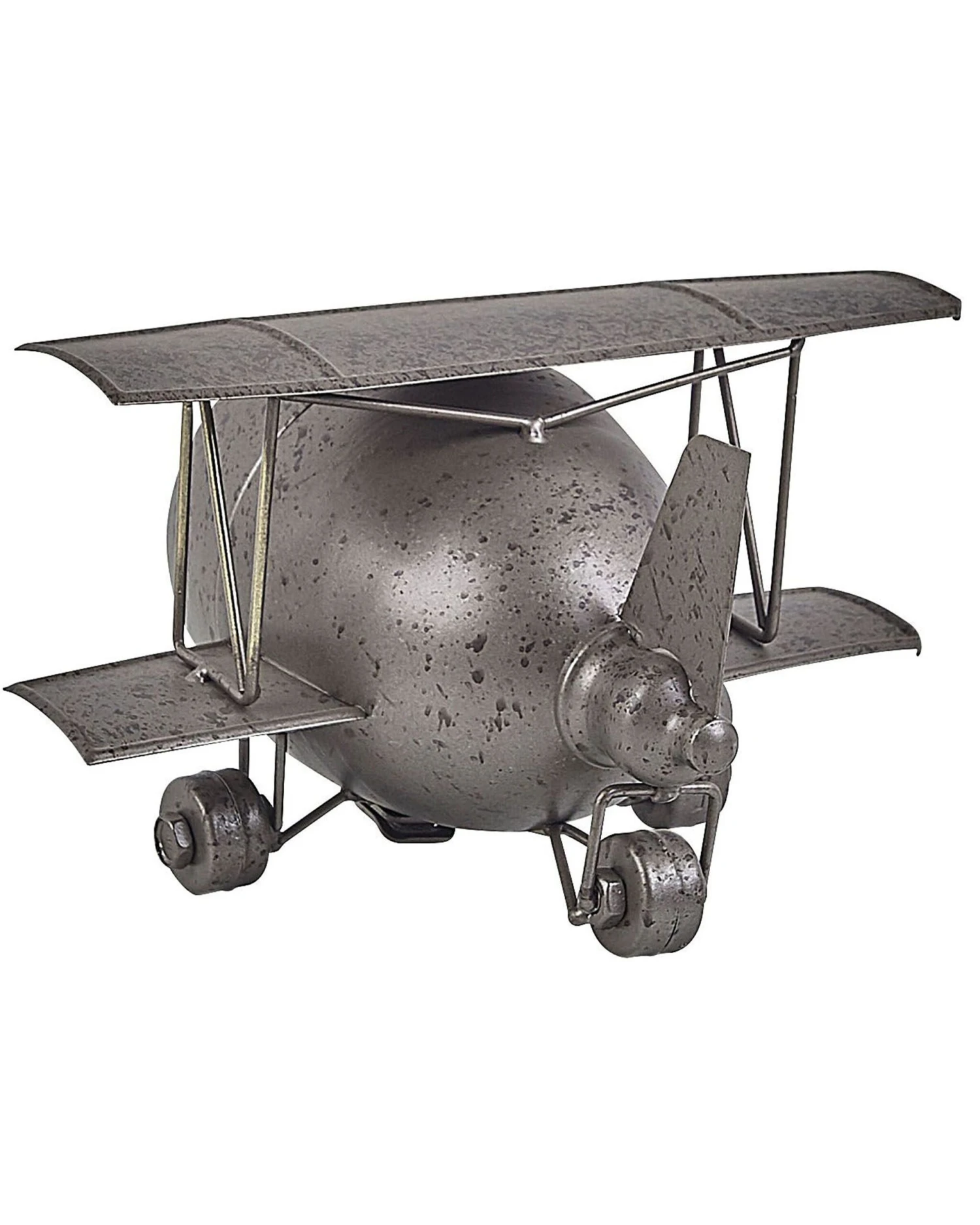 Iron Table Clock Airplane Silver STANS - Image 5