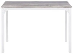 4 Seater Dining Set Grey With White BISMARCK -Cheap Furniture Store undef src sa picid 785867 type whitesh image