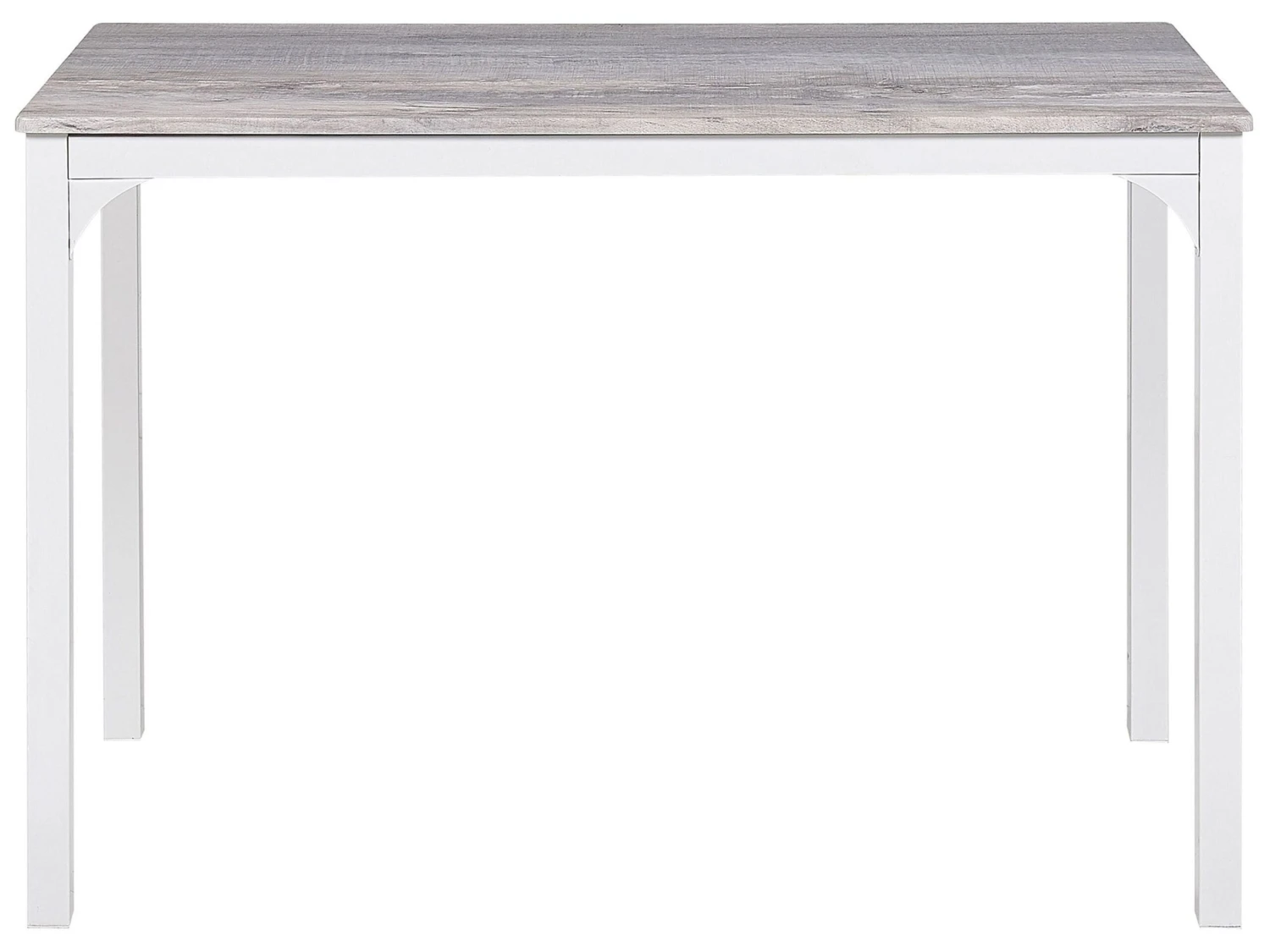 4 Seater Dining Set Grey With White BISMARCK - Image 5