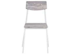 4 Seater Dining Set Grey With White BISMARCK -Cheap Furniture Store undef src sa picid 785870 type whitesh image