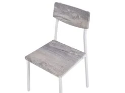 4 Seater Dining Set Grey With White BISMARCK -Cheap Furniture Store undef src sa picid 785872 type whitesh image