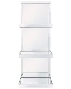 Bathroom Wall Shelf Mirror Effect Silver GAONA -Cheap Furniture Store undef src sa picid 787100 type whitesh image