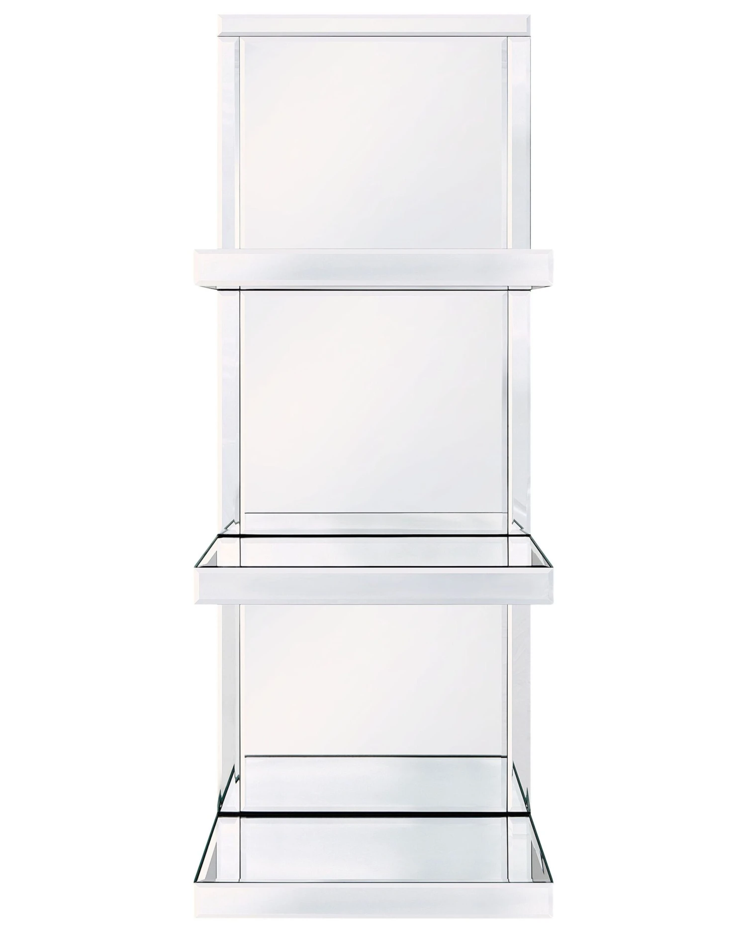 Bathroom Wall Shelf Mirror Effect Silver GAONA - Image 3