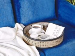 Tray Side Table Black With Light Rattan VIENNA -Cheap Furniture Store undef src sa picid 787785 type whitesh image