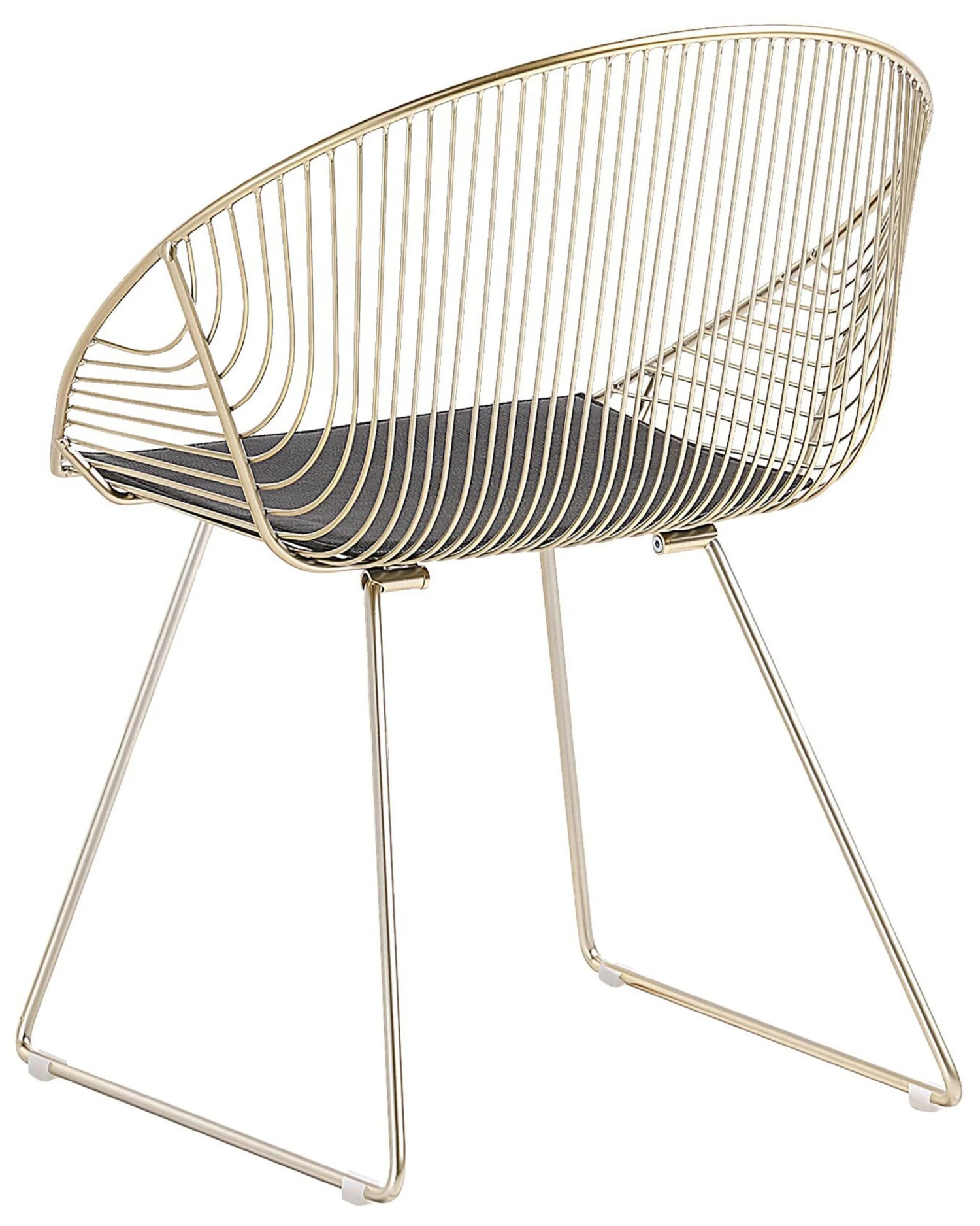 Set Of 2 Metal Accent Chairs Gold AURORA - Image 5