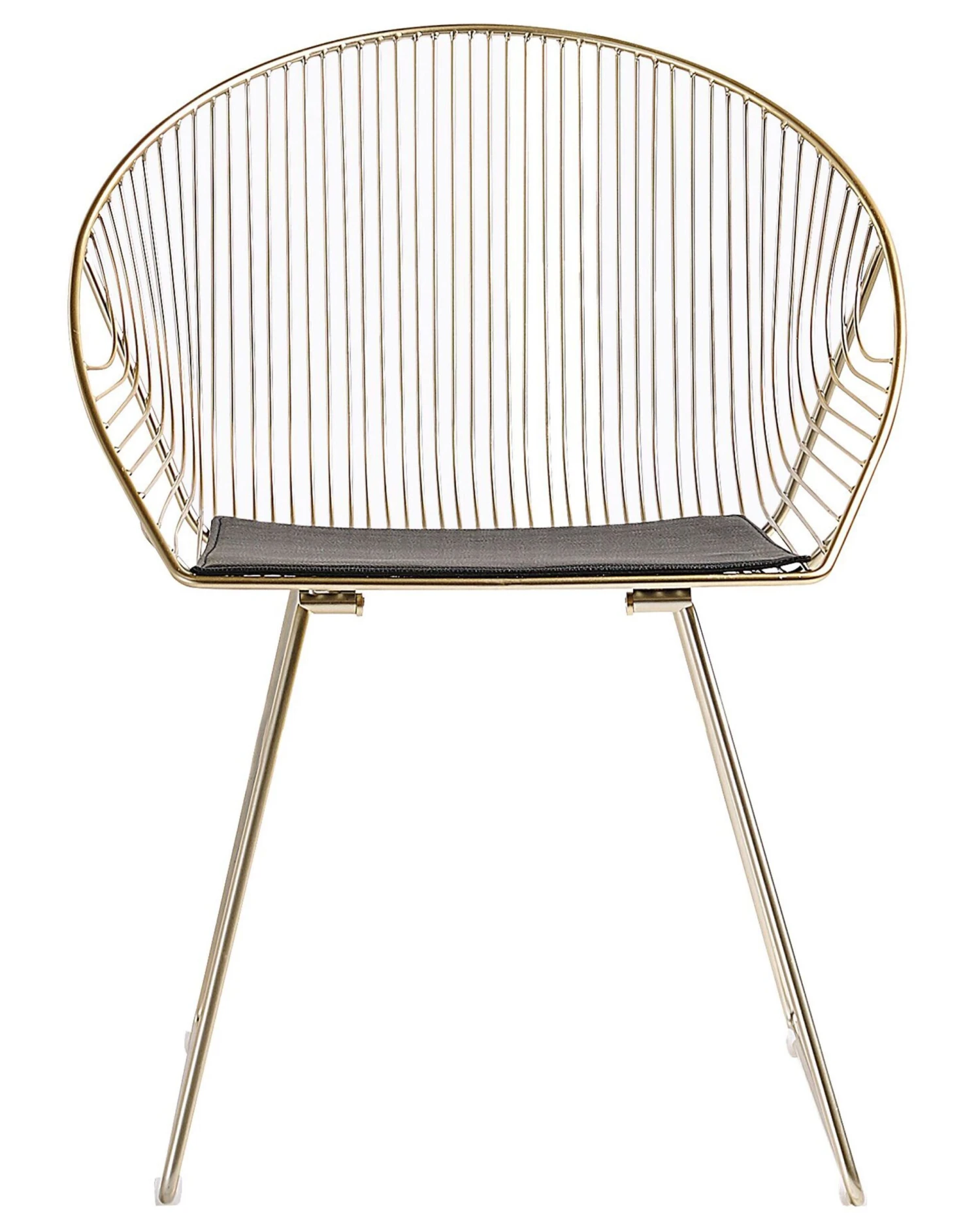 Set Of 2 Metal Accent Chairs Gold AURORA - Image 4