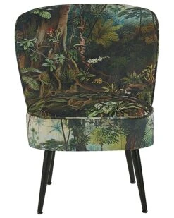 Fabric Armchair Jungle Print Multicolour VOSS -Cheap Furniture Store undef src sa picid 788674 type whitesh image