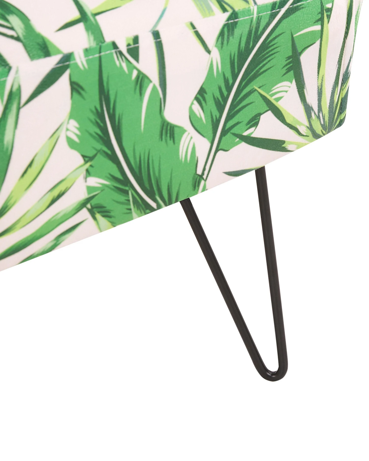 Armchair Leaf Pattern White With Green RIBE 8 Armchair Leaf Pattern White With Green RIBE - Image 6