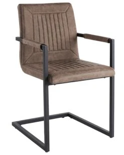 Set Of 2 Faux Leather Dining Chairs Brown BRANDOL 14 Set Of 2 Faux Leather Dining Chairs Brown BRANDOL -Cheap Furniture Store undef src sa picid 790030 type whitesh image