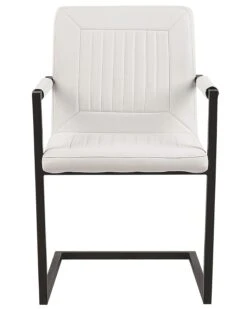 Set Of 2 Faux Leather Dining Chairs Off-White BRANDOL 13 Set Of 2 Faux Leather Dining Chairs Off-White BRANDOL -Cheap Furniture Store undef src sa picid 790069 type whitesh image