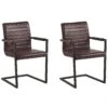 Set Of 2 Faux Leather Dining Chairs Brown BUFORD -Cheap Furniture Store undef src sa picid 790086 type whitesh image