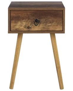1 Drawer Bedside Table Dark Wood BATLEY -Cheap Furniture Store undef src sa picid 790374 type whitesh image