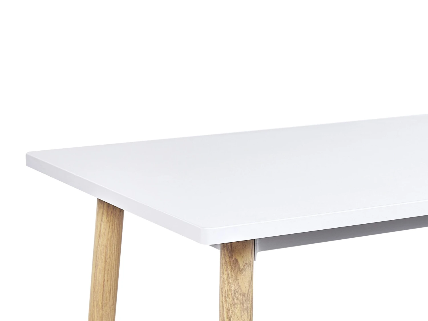 Bar Table 90 X 50 Cm White And Light Wood CHAVES - Image 4