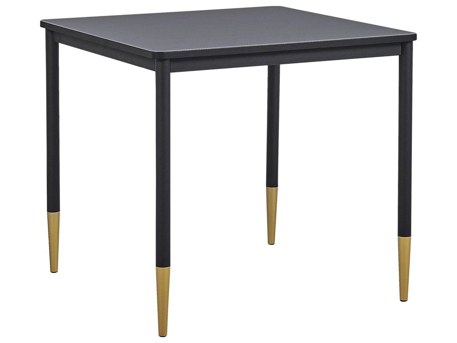 Dining Table 80 X 80 Cm Black SHALFORD