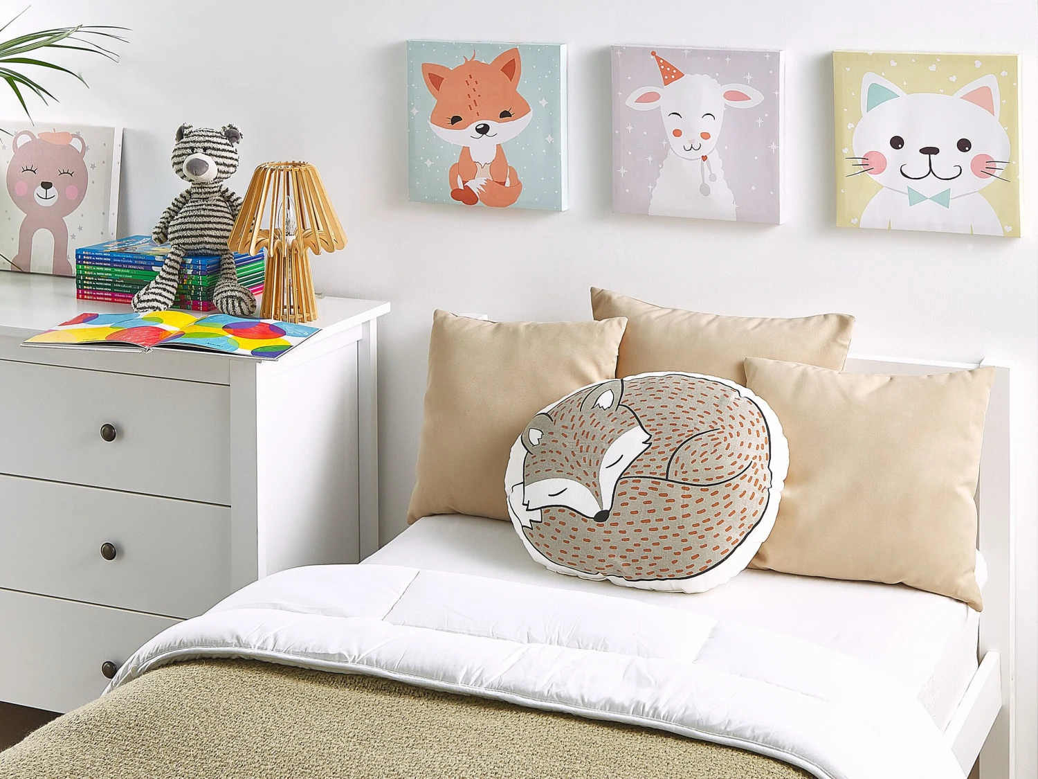 Cotton Kids Cushion Fox 50 X 40 Cm Grey DHANBAD - Image 2